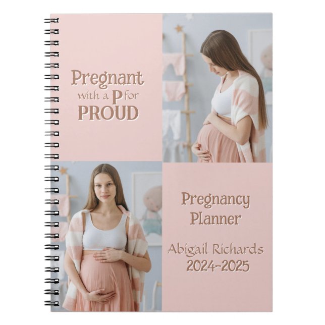Pregnant with a P for Proud Notebook (Front)