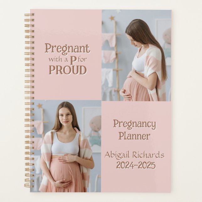 Pregnant with a P for Proud Planner (Front)