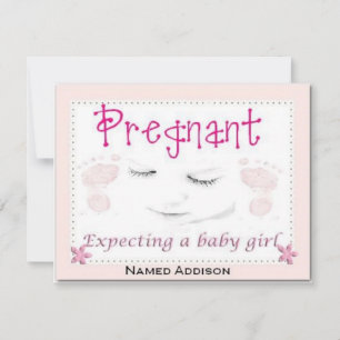 Pregnant with Addison Announcement