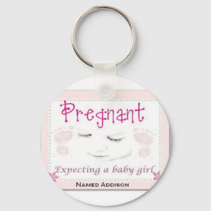 Pregnant with Addison Key Ring
