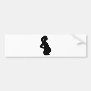 Pregnant Woman Bumper Sticker