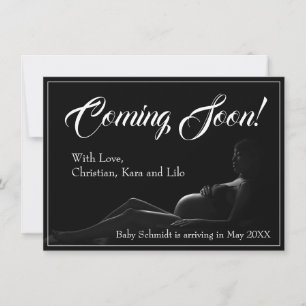 Pregnant woman - Coming Soon, Baby Announcement