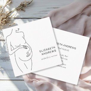 Pregnant Woman-simpel-modern business card