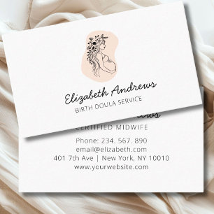 Pregnant Woman-simpel-modern business card