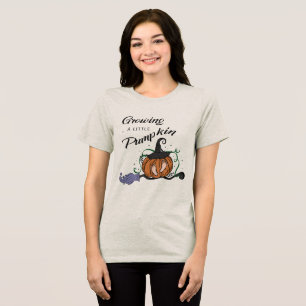 Pregnant Women Halloween Tri-Blend Shirt