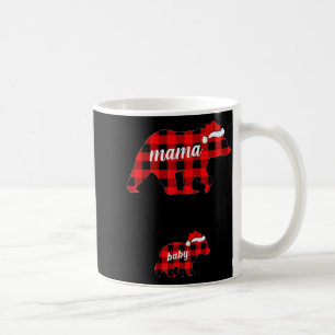 Pregnant Women Mama Bear Pregnancy Christmas Pajam Coffee Mug