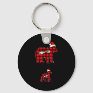Pregnant Women Mom Mama Bear Pregnancy Christmas P Key Ring