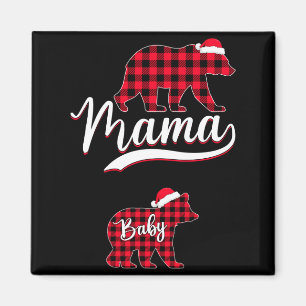 Pregnant Women Mom Mama Bear Pregnancy Christmas P Magnet