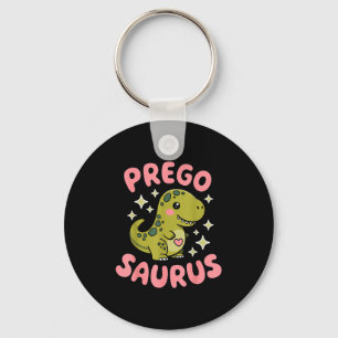 Pregosaurus Cute Retro Mommy Dinosaur Pregnancy An Key Ring
