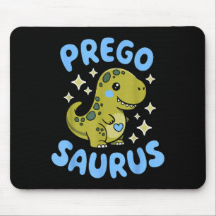 Pregosaurus Cute Retro Mommy Dinosaur Pregnancy An Mouse Pad