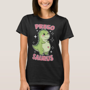 Pregosaurus Cute Retro Mummy Dinosaur Pregnancy An T-Shirt