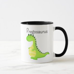 Pregosaurus Funny Pregnant Dinosaur Mug