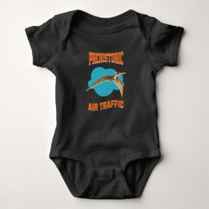 Prehistoric Air Traffic Pterodactyl Pilot Humour Baby Bodysuit