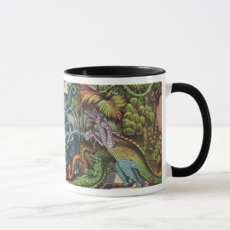 Prehistoric Animals Antique Print Mug