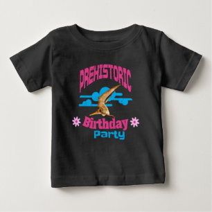 Prehistoric Birthday Party Funny Pterodactyl Baby T-Shirt