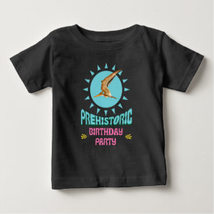 Prehistoric Birthday Party Pterodactyl Dino Baby T-Shirt