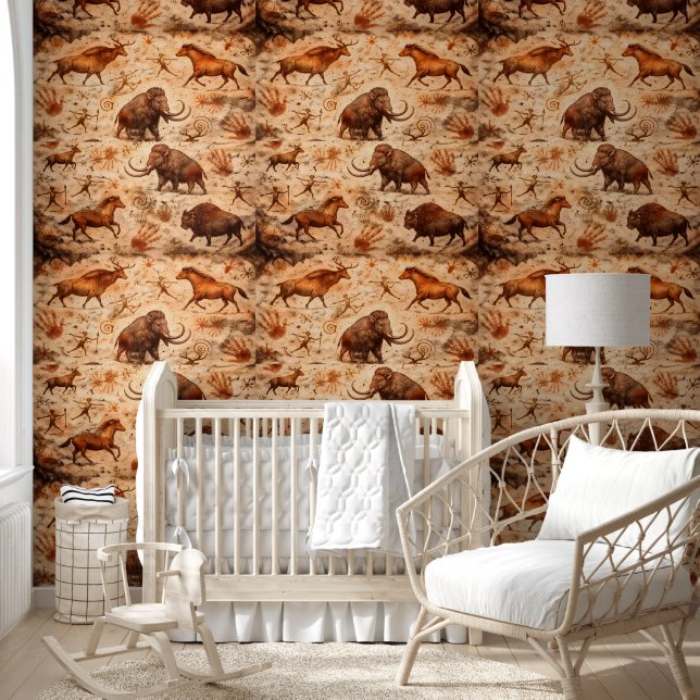 Prehistoric Cave art wallpaper, ancient mammoth sc Wallpaper (Kids)