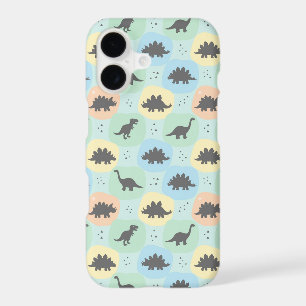Prehistoric Dinosaur Silhouette Seamless Pattern