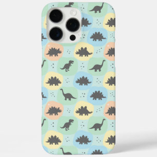 Prehistoric Dinosaur Silhouette Seamless Pattern iPhone 16 Pro Max Case
