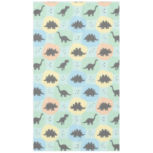 Prehistoric Dinosaur Silhouette Seamless Pattern Tablecloth