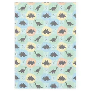 Prehistoric Dinosaur Silhouette Seamless Pattern Tablecloth
