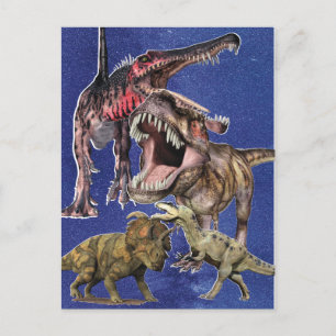 Prehistoric Dinosaurs T-Rex Boys Postcard