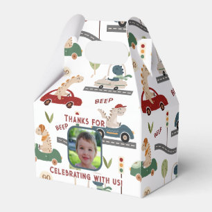 Prehistoric Groups of Colourful Dinosaurs Picture Favour Box