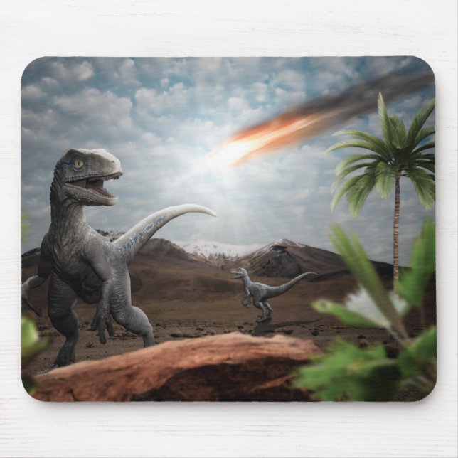 Prehistoric Meteor Strike Mouse Pad (Front)