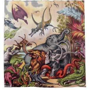 Prehistoric Playground Shower Curtain