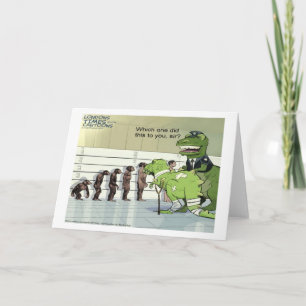 Prehistoric Police Lineup  Card