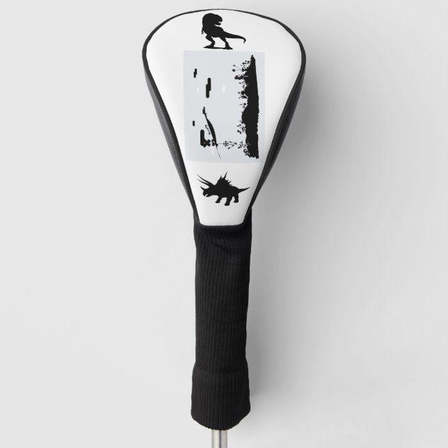 Prehistoric Reptile graphic image  Golf Head Cover (Front)