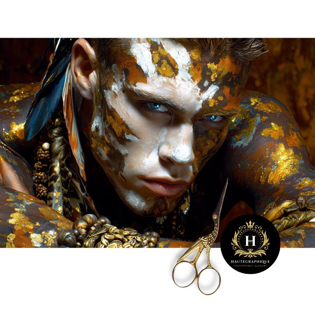 Prehistoric Tribal Warrior Golden Earth Painted  Tissue Paper (Creator Uploaded)