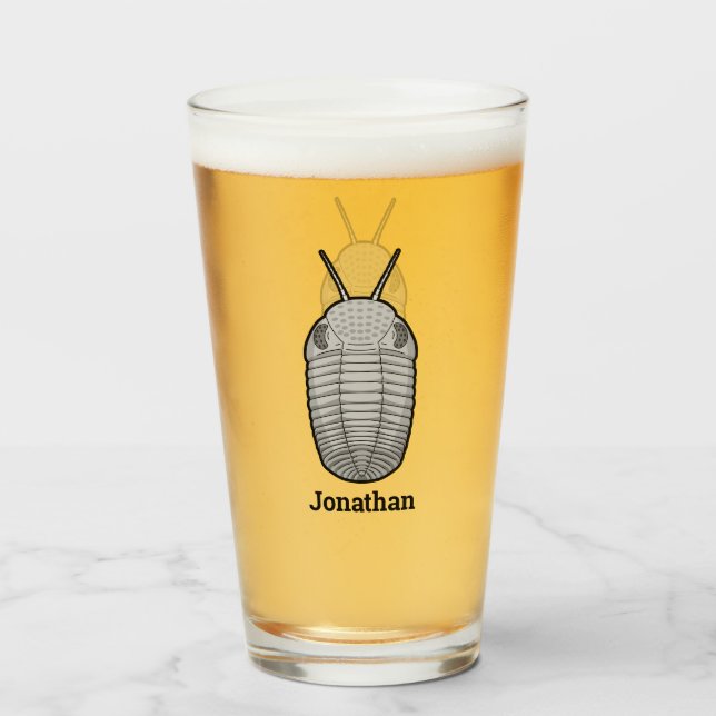 Prehistoric Trilobite Glass (Front Filled)