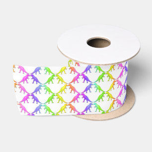 Prehistoric Tyrannosaurus Rex Dinosaur Ribbon Satin Ribbon