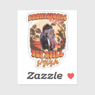 Prehistoric Yet Stylish Mammoth Retro Humour