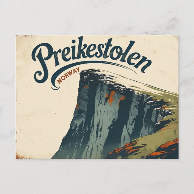 Preikestolen Classic Charm Postcard (Front)