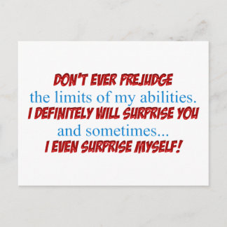 Prejudge Postcard
