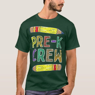 PreK Crew Funny PreK Teachers Back To School T-Shirt