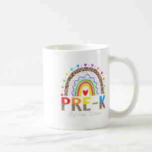 Prek Dream Team Leopard Rainbow Teacher Squad Byck Coffee Mug