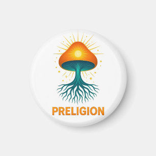 Preligion - Mushroom logo Magnet