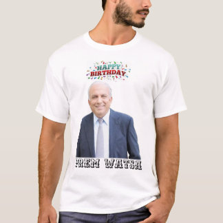 Prem Watsa happy birthday print t-shirt