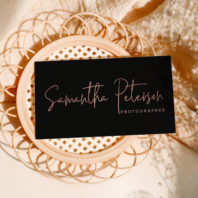 Premade logo photography minimal typography business card (Creator Uploaded)