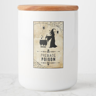 Premade Poison Funny Halloween Party Soda Labels