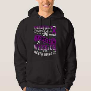 Prematurity Warrior Support Purple Ribbon Prematur Hoodie