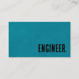 Premier Blue Faux Leather Engineer Business Card