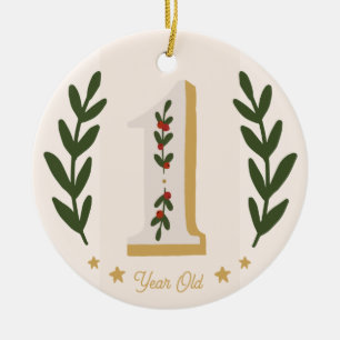 Premier Noël 1 an Ceramic Ornament