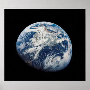 Première photo de la Terre prise par l'Homme Poster