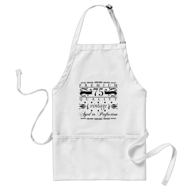 Premium 75th Birthday Standard Apron (Front)