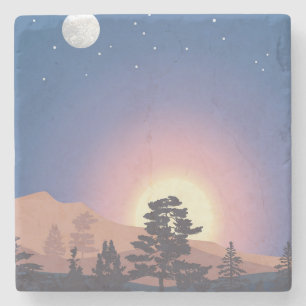 Premium Abstract painting Stone Coaster