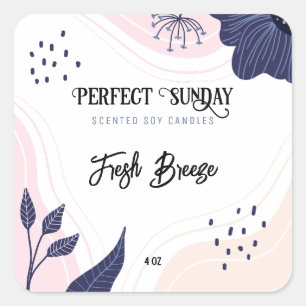 Premium Abstract Soy Candle Labels